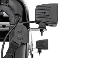 Polaris Ranger Crew XP 1000 LED Light Kit - Rear - Rough Country - Wide Angle - Chrome - '17-'19